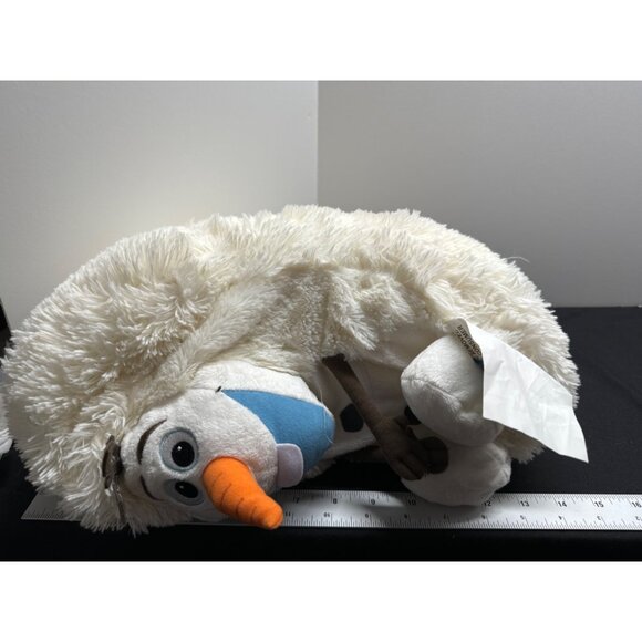 Disney Hideaway Pets Olaf Plush Toy 10" Stuffed Animal Soft Polyester Furry Whit - Picture 8 of 8